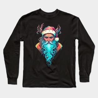 Vibrant Santa Claus Long Sleeve T-Shirt